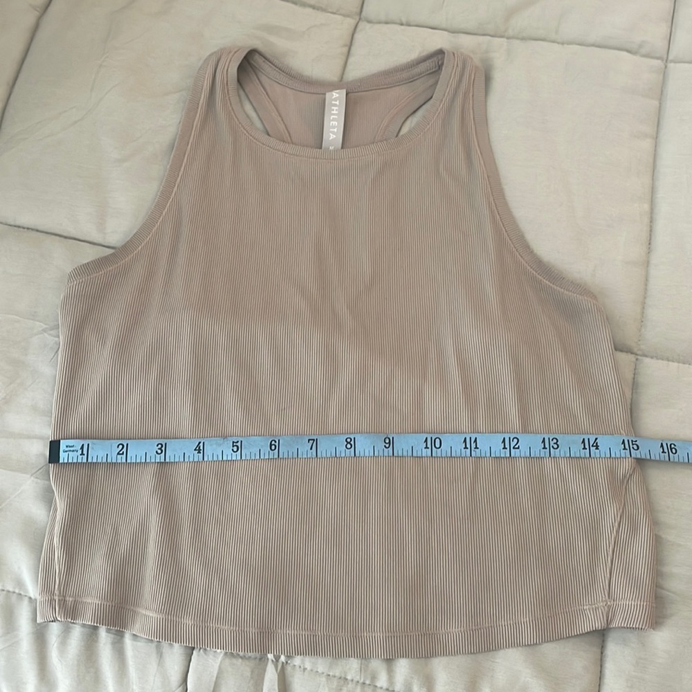 Athleta ribbed cropped tank top